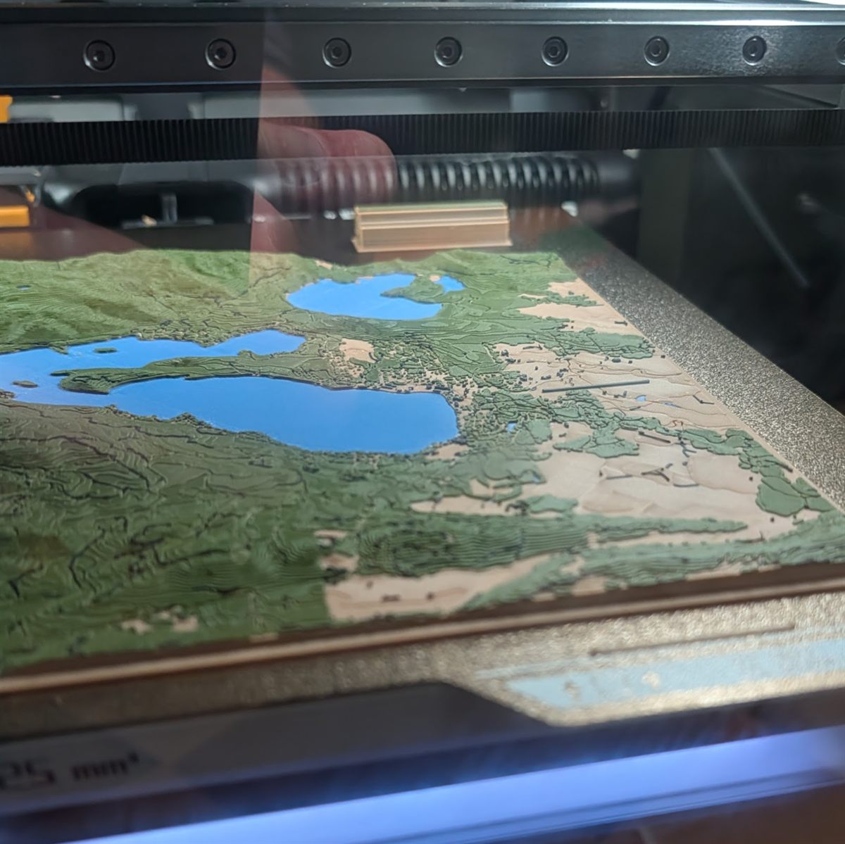 A custom 3D map fresh off the printer